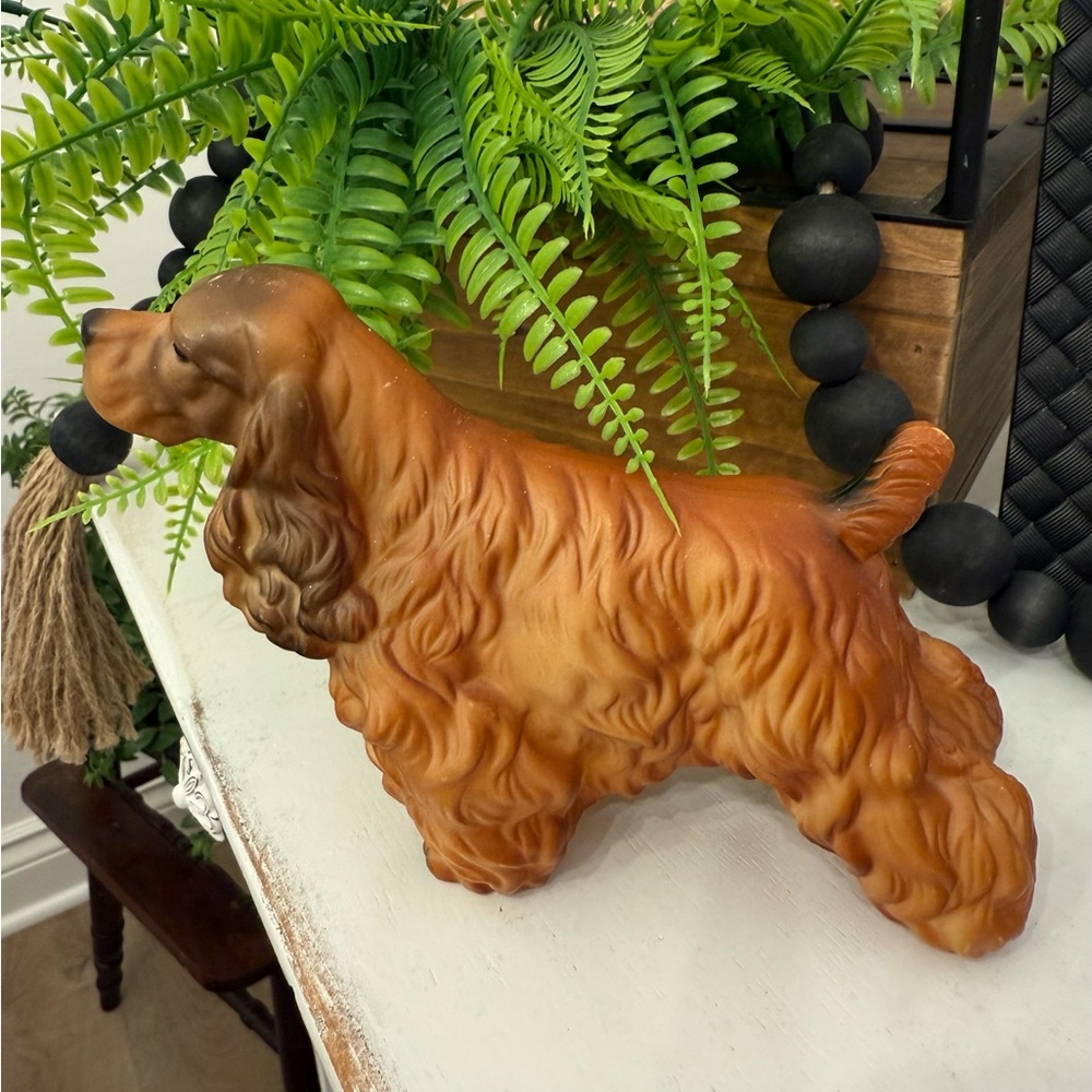 Vintage Cocker Spaniel Figurine plastic made
In Hong Kong
